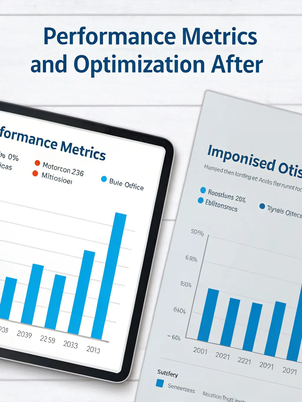 A bar graph comparing marketing efficiency metrics (e.g., cost per lead, ROI) before and after GTM Stack's marketing automation implementation. The 'after' bars should show improved efficiency.