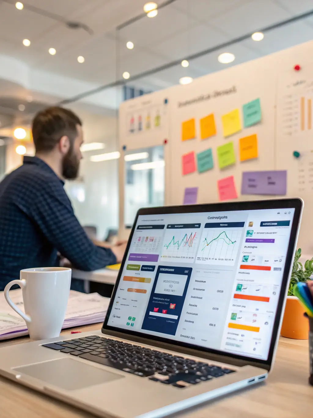 A visual representation of marketing automation platform integration, showing automated workflows and data exchange, used in the context of GTM Stack's omnichannel marketing service.