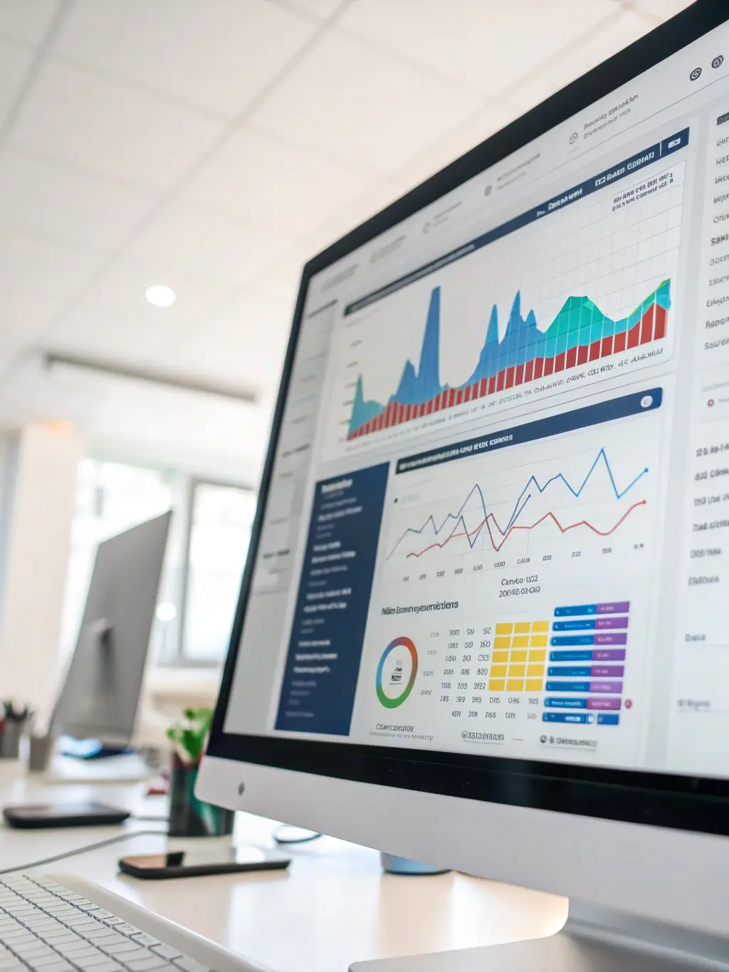 A dashboard displaying key marketing metrics and analytics, illustrating data-driven insights and performance tracking for a B2B SaaS client.