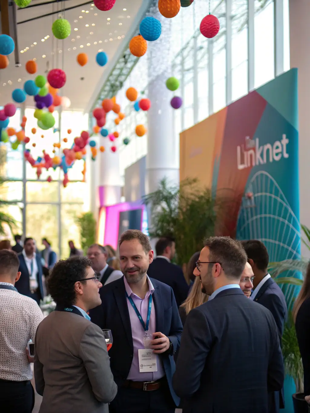 A visually appealing icon representing events, both virtual and in-person, highlighting networking and lead generation opportunities for B2B SaaS.