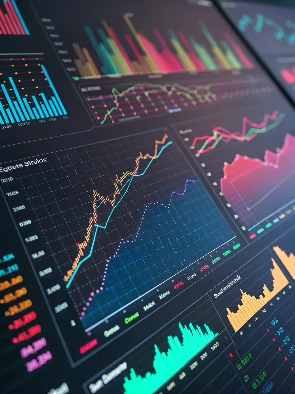 A sleek, modern graphic representing financial data and technology integration, symbolizing the FinTech sector.
