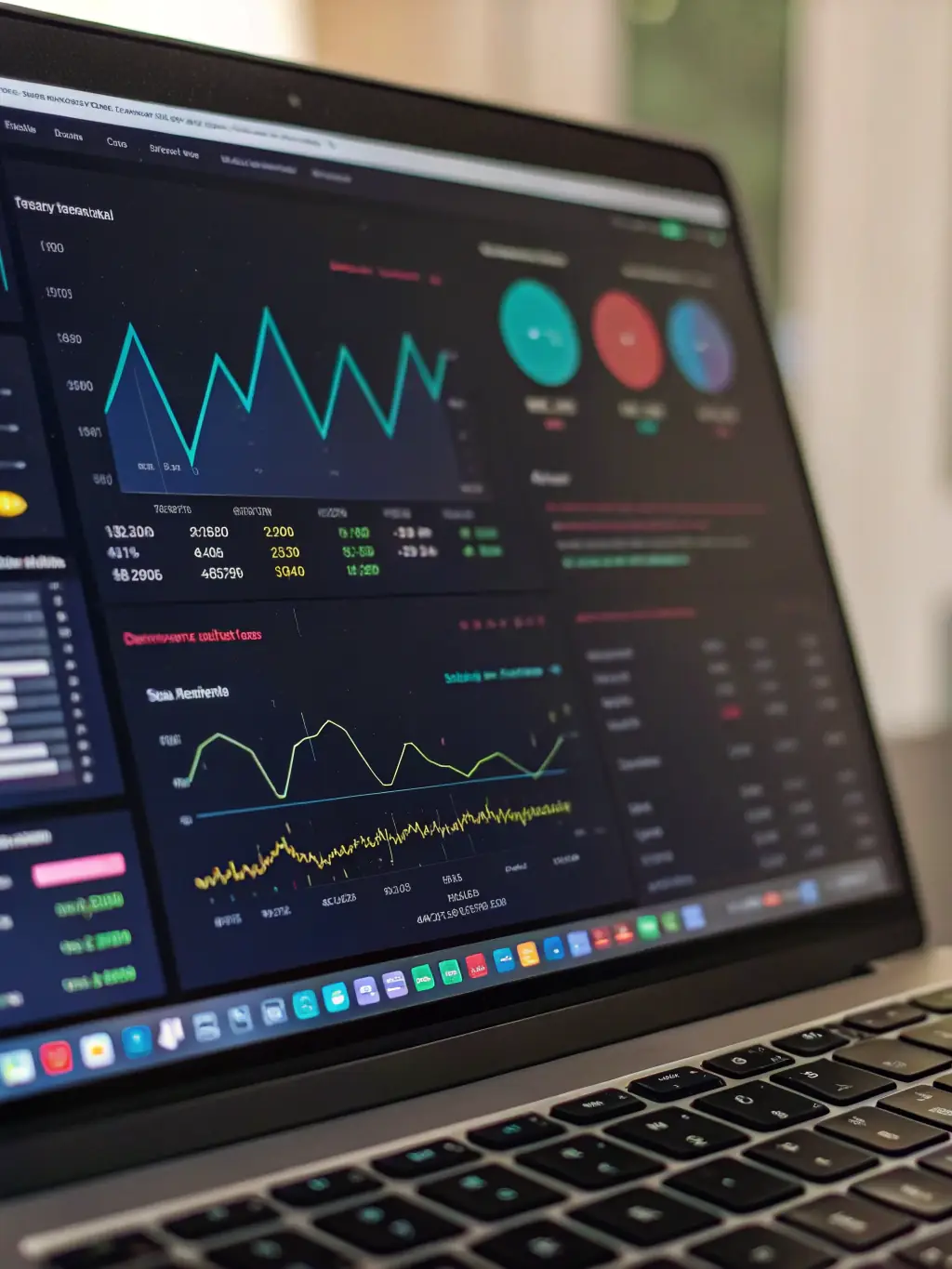 A data dashboard showcasing key marketing metrics and visualizations, representing GTM Stack's Data-Driven Marketing Analysis service.