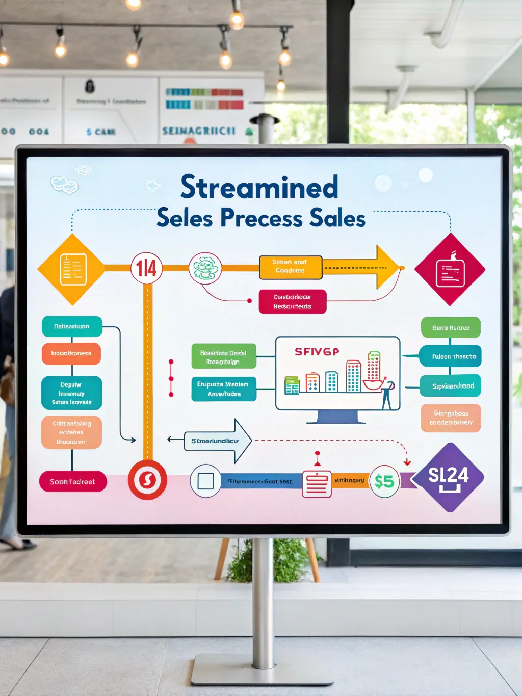 A flowchart illustrating a proven marketing methodology, highlighting key steps and milestones in achieving measurable results for a SaaS company.