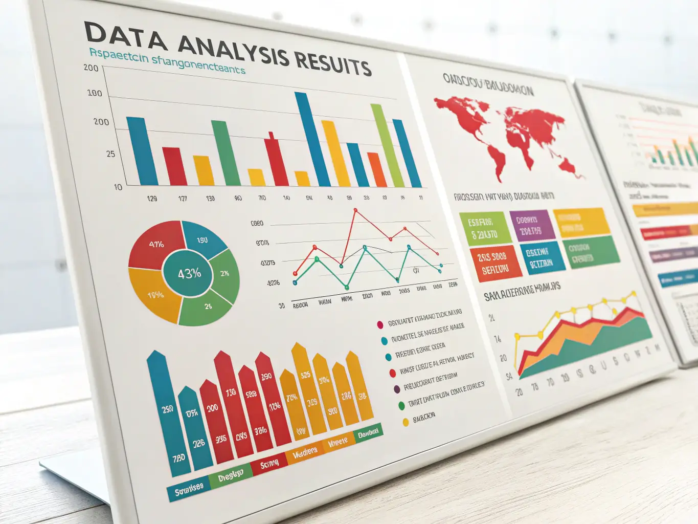 A visually appealing image of a professionally designed whitepaper cover, showcasing data visualizations and key insights, representing the value of whitepapers in B2B SaaS marketing.