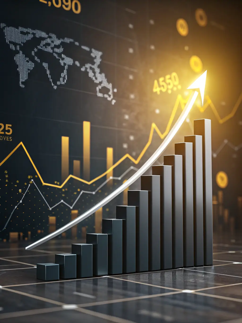 A graph showing a significant increase in product adoption rates after implementing GTMstack's customer marketing strategies, visualized with clear data points and annotations.