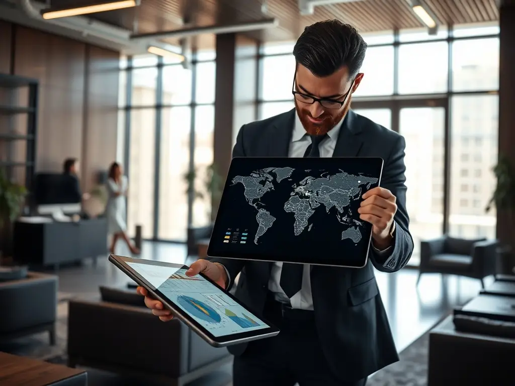 A professional icon representing Account-Based Marketing (ABM) strategies, showcasing targeted outreach to key financial institutions.