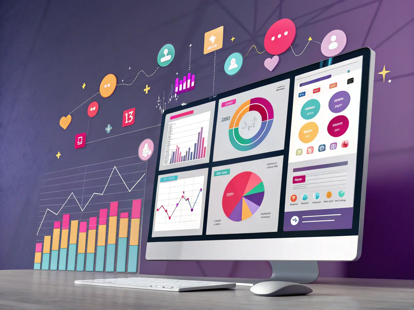 A visual representation of various marketing platforms being evaluated and compared, showcasing the platform selection process based on specific business needs and requirements.