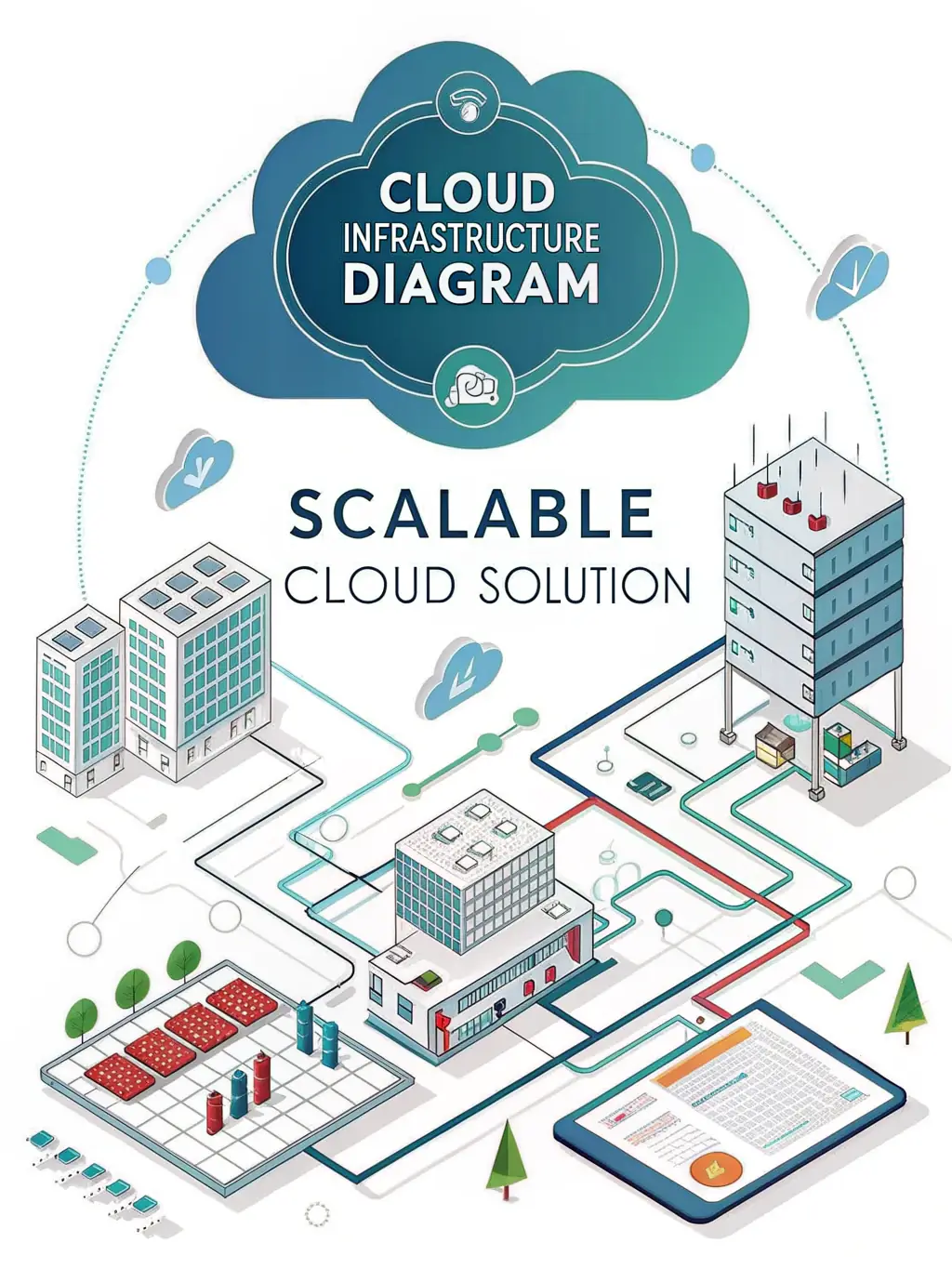 A detailed architectural diagram illustrating a comprehensive tech stack audit, highlighting areas of strength and potential improvements for a B2B SaaS company.