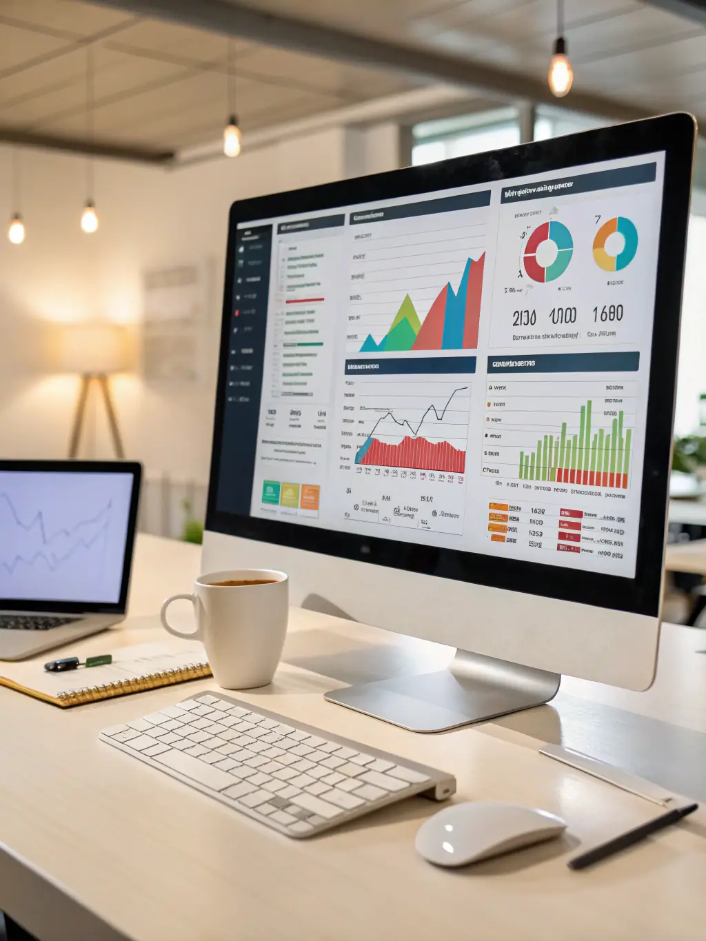 A split-screen view of Optimizely and VWO, showcasing A/B testing results, multivariate experiments, and personalized experiences, highlighting their role in optimizing conversion rates for GTMstack.pro.