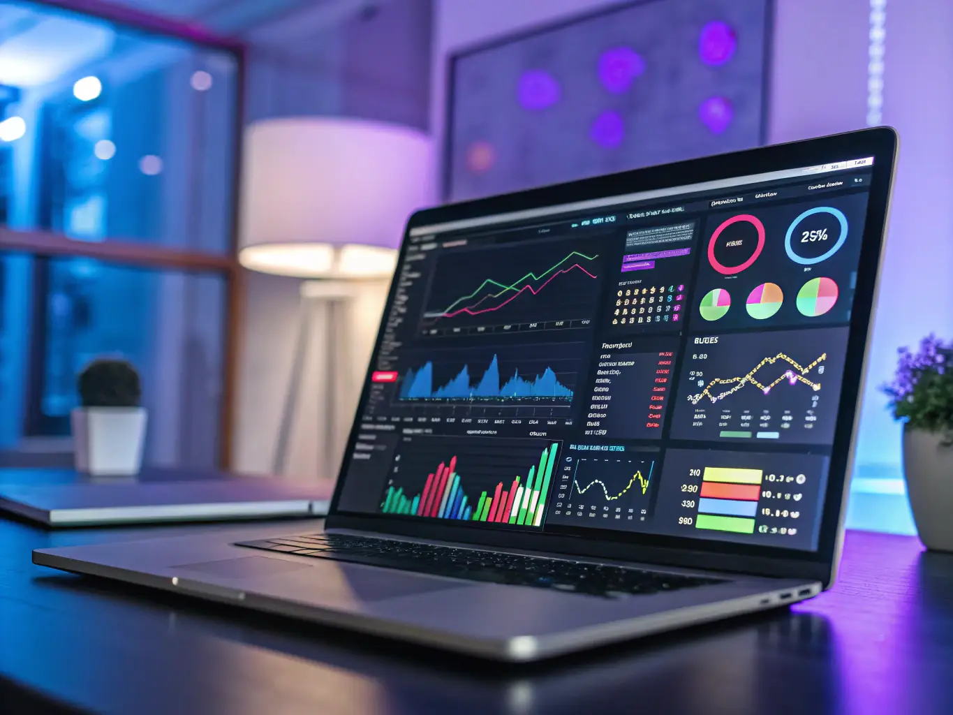 A professional icon representing Marketing Operations, featuring a dashboard with charts and graphs, symbolizing streamlined processes and data-driven decision-making, set against an energetic orange background.