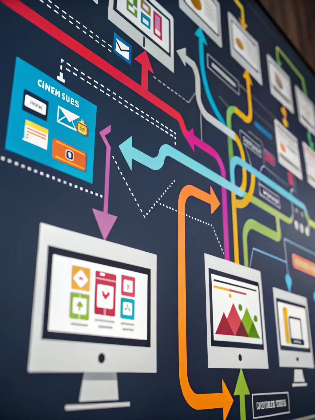 A network of interconnected links representing a strong backlink profile, symbolizing the authority and credibility gained through strategic link building in B2B SEO.