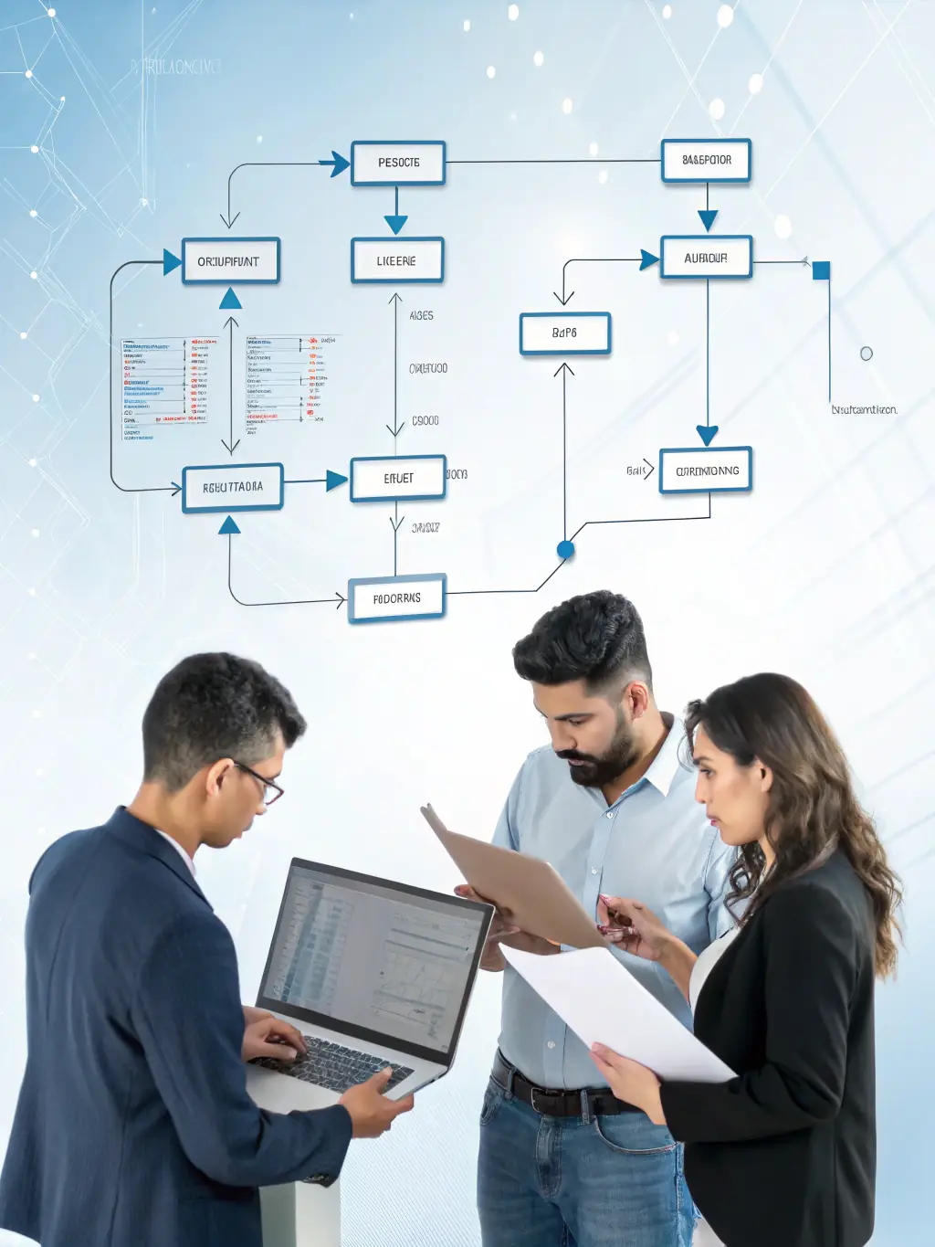 An icon illustrating rapid experimentation, showing a fast-paced cycle of testing, learning, and iteration, with charts and graphs indicating data analysis and optimization.