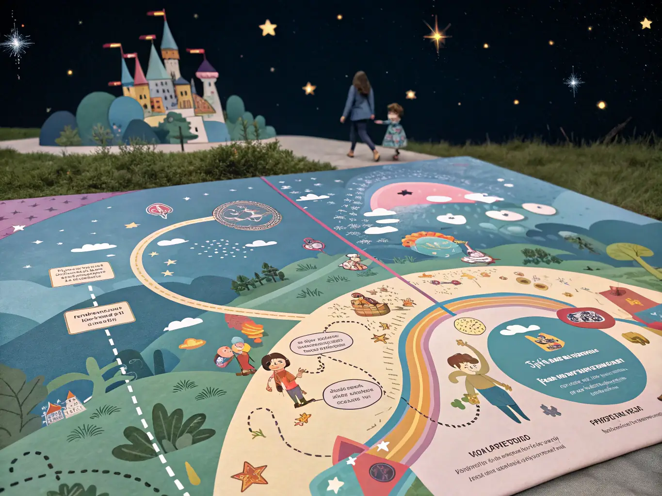 A visually engaging image representing customer retention strategies, such as a customer journey map highlighting key touchpoints and personalized communication.