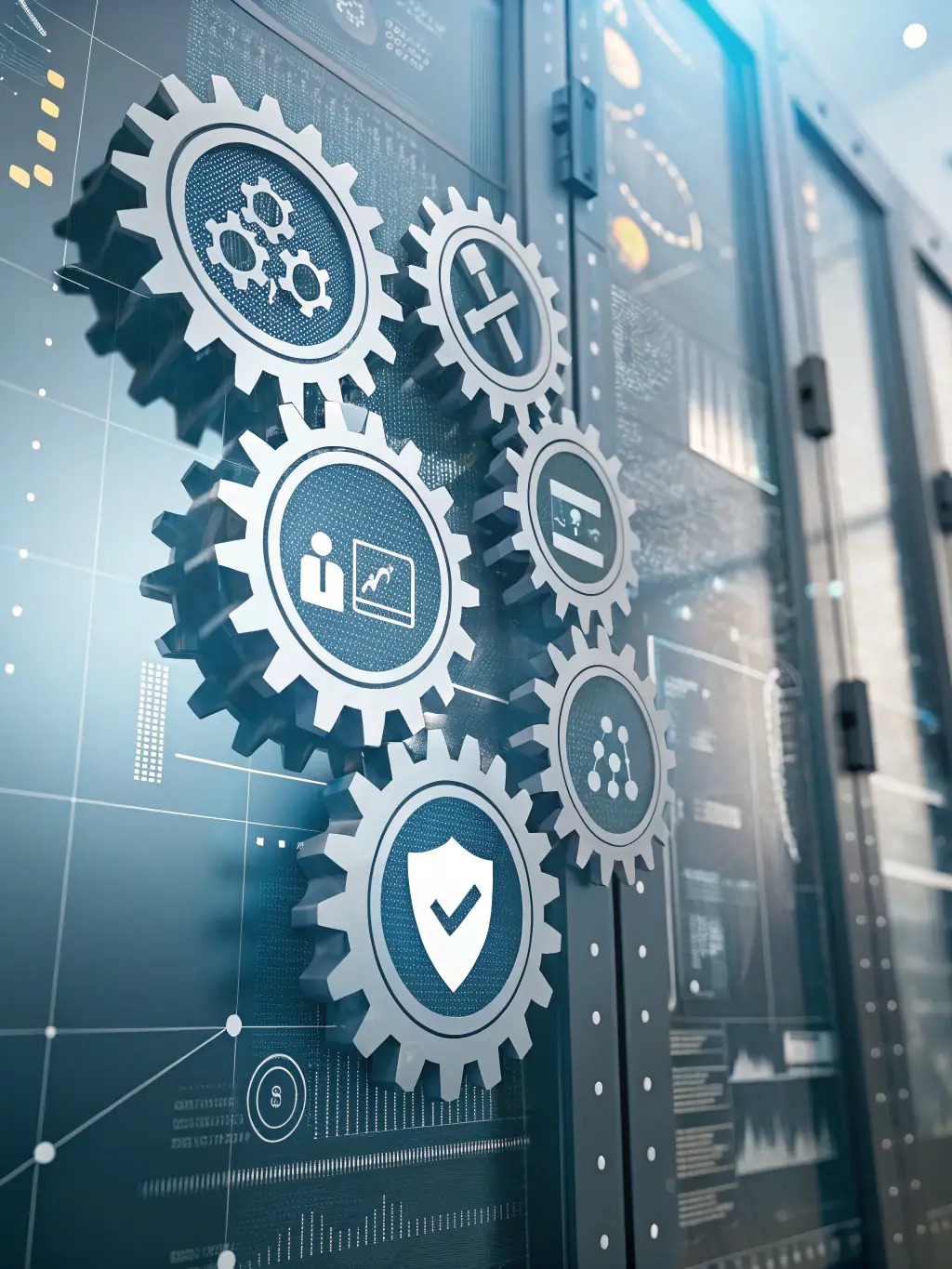 A visual representation of a data governance framework, showing the flow of data, security measures, and compliance protocols for a B2B SaaS organization.